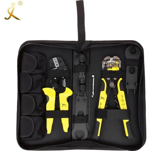 Professional Solar Panel Crimping Tools14-10AWG Wire Crimper Solar Wire Connector Cut Kit With Wire Stripper Crimping Pliers