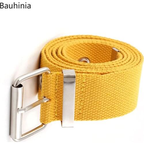 Weave canvas belt men workout Casual Jeans 100*3.8CM Belt Young student needle Buckle-Belt Male Tactical waist Belt 2020 New