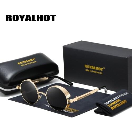 RoyalHot Men Women Polarized Aloy Round Retro Frame Sunglasses Driving Sun Glasses Shades Oculos masculino Male p1008