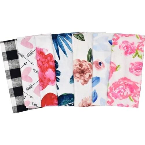 Baby Cocoon Sleepsacks Print Sleeping Bag with Bow Headband for Newborn Infant Swaddle Wrap Muslin Receiving Blankets Bedding