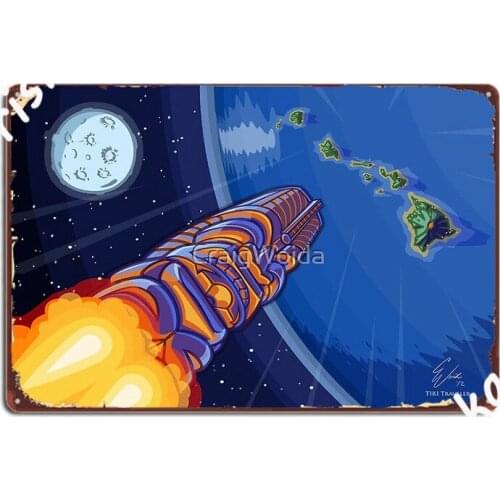 Tiki Traveler Metal Sign Customize Garage Decoration Home Cinema Kitchen Tin Sign Posters