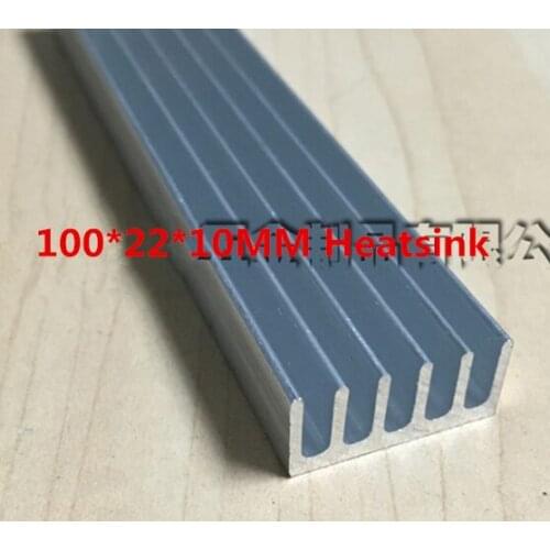 High quality aluminum radiator fin 100*22*10MM Aluminum Radiator heat sink strip LED conducting strip heat dissipation