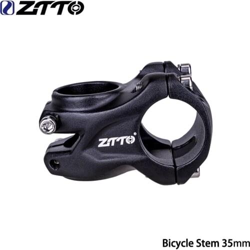 ZTTO Bicycle MTB 35mm Stem 0 Degree 31.8mm Lightweight Black AM Bike Down Hill Short High Strength Stem