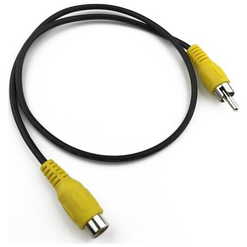 0.5m and 1m AV Male to RCA Female Extension Cord AV Aux Cord RCA Aux Cable Video Line for Car Audio Wire