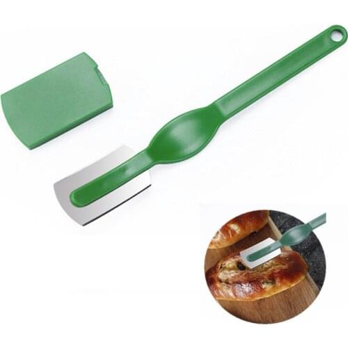 1 pcs Baguette Bread Slicing Knife Practical European Bread Knife Cutting Tools Pastry Cutter With Carbon Steel Blade PP Shank