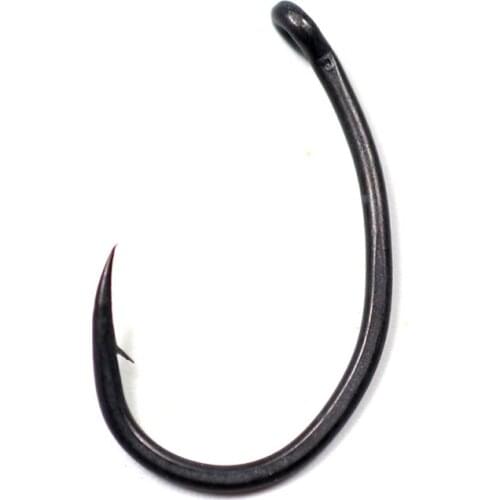 10pcs/box Coating Carp Hooks Yn High Carbon Steel Matt Black with Barb Size 2 4 6 8 10 Europe Japan Carp Fishing Hook