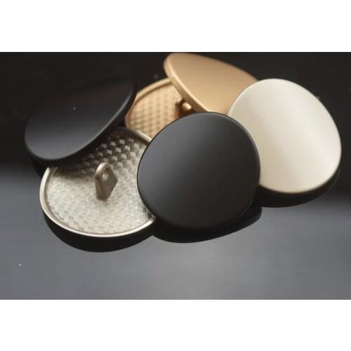 100 pieces 15-30mm New high grade metal buttons matte spray paint silver gold coat windbreaker button wholesale hand sewn button