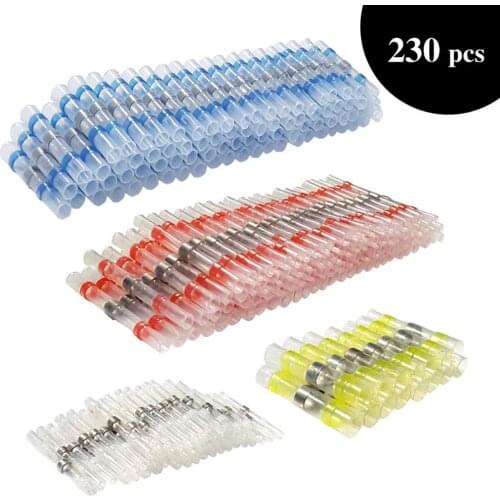 230PCS Solder Seal Heat Shrink Wire Connectors