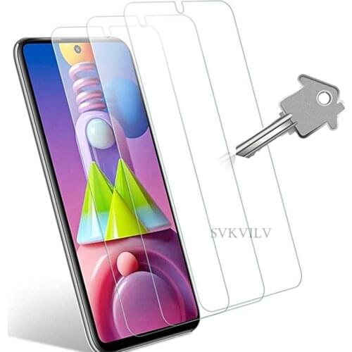 3pcs - 2.5D Clear Tempered Glass For Samsung Galaxy S20 FE M51 A71 A31 A41 A11 A21S M30S M31 A42 M31S M11 M21 M01 A51 S10e