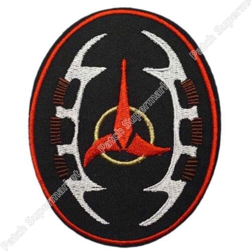 4.5" Klingon Bat'leth Tournament Competitor Uniform TV Movie Embroidered IRON ON and SEW ON Cool Patch Badge