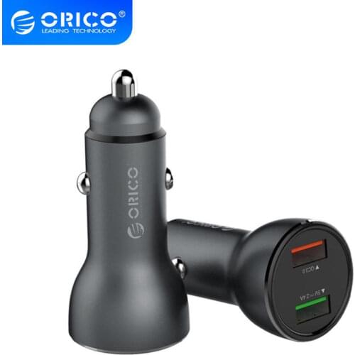 ORICO QC3.0 Quick Car-Charger 30W 5V 2.4A Fast USB Car Charger For Phone Tablet Car Cigarette Lighter Adapter Plug
