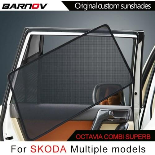 BARNOV Car Special Curtain Window SunShades Mesh Shade Blind Original Custom For SKODA OCTAVIA/COMBI COMBI SUPERB/WAGON