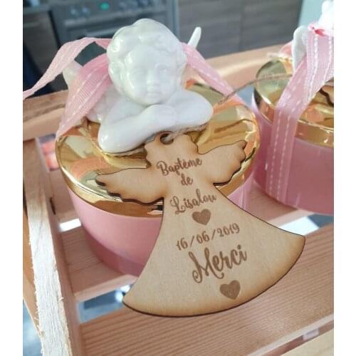 Customize angel name Christening baby shower First Communion thank you gift favor tags party favors invitation inserts