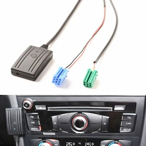 Bluetooth 5.0 Car Kit Phone Call Handsfree 8 + 6 Pin MINI ISO Plug Cable Adapter for Renault Updatelist Radio Stereo with AUX