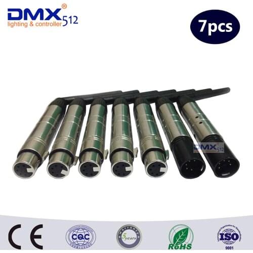 DHL Free Shipping 5pins 2.4G DMX512 DFi Wireless Transmitter & Receiver Lighting Control Party