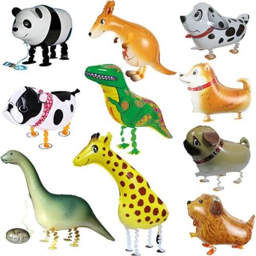 Safari Party 3D Walking Helium Animal Balloons Foil Baby Shower Jungle Balloon Birthday Party Decorations Kids Babyshower Baloon