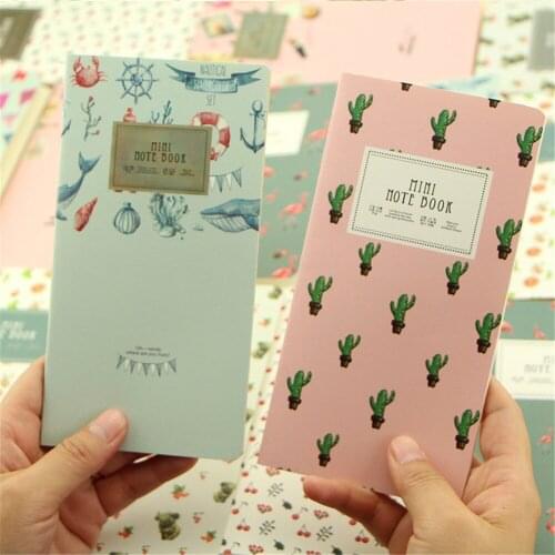24Sheets Cactus Flamingo Cherry Diary List Diary Notepad Lovely Stationary School Creative Cute Notebook