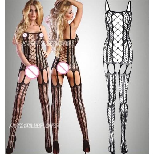 Porno Lingerie Bodysuit Underwear Women Body Open Crotch Fetish Baby Doll Sexi Bodystocking Crochless Teddy Erotic