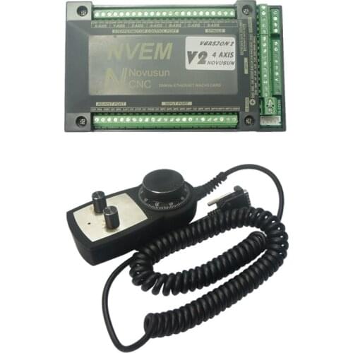 Ethernet Mach3 Card 4 Axis manual pulse hand wheel for CNC Router Machine