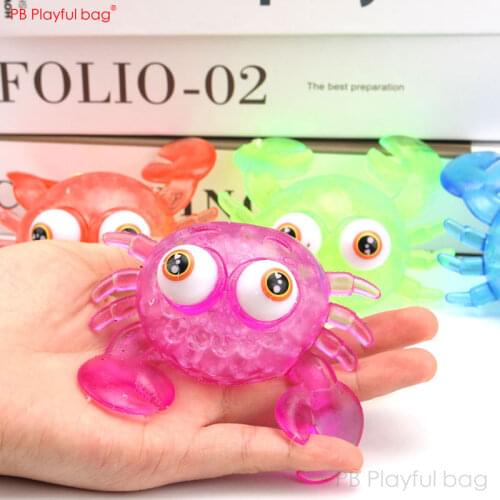 Playful bag 4pcs Squeeze Animal Hand Play Vent ball Decompression toys Stress Animal Ball Color Frog figure HG27
