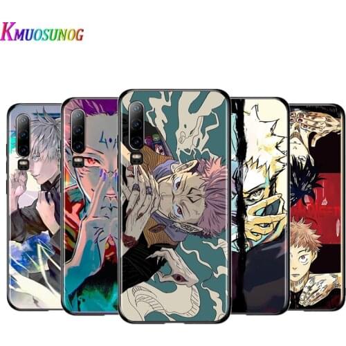 Jujutsu Kaisen Satoru Gojo anime For Huawei P40 P30 P20 P10 P9 P8 Lite E mini Pro Plus 5G 2017 2019 Silicone Black Phone Case