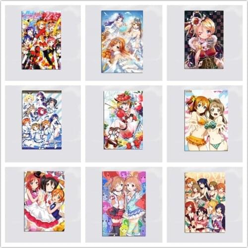 Canvas Painting Home Decor Modular School Idol Pictures Anime Printed Girls Poster For Living Room Wall Artwork No Framework