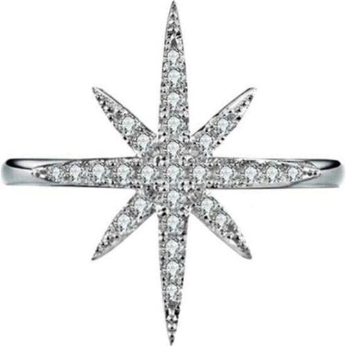 1Pcs flower Ring Bohemia Rings Micro Paved inlay Artificial gem Jewelry Finger Band For girls Valentines Day gift Size 6-10