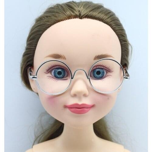 8cm 10 Colors Round-Shape Round Glasses for Blythes and 1/3 1/4 1/6 BJD Doll Toys Accessories Best Gift for Kids