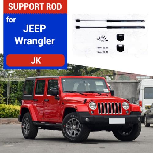 Car Bonnet Hood Cover Lifting Support Spring Gas Shock Bracket Hydraulic Rod Strut Bars for Jeep Wrangler 2007 to 2018 JK