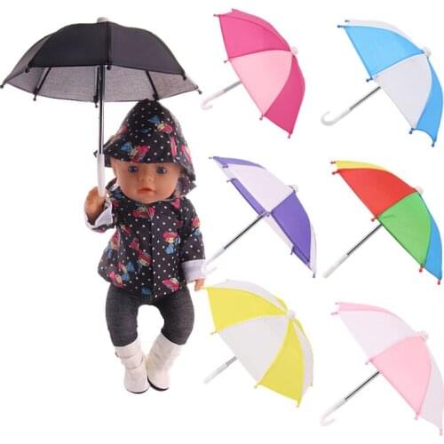 Doll-Accessories Sun-Umbrella Girl Toys Fit 18inch American Baby&43cm Born Baby For Our Generation Girl`s Gift