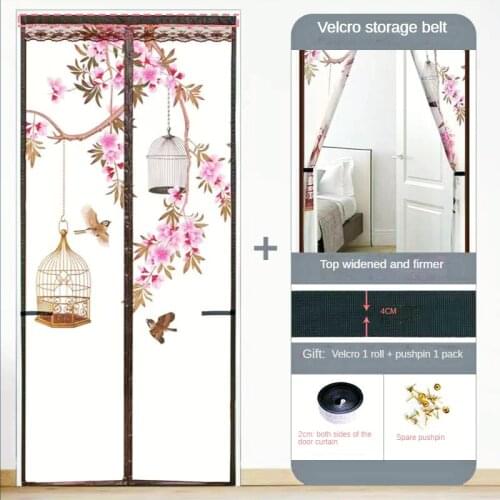 Air conditioning curtain magnet suction, wind and cooling protection, magnetic non-perforation bedroom partition curtain