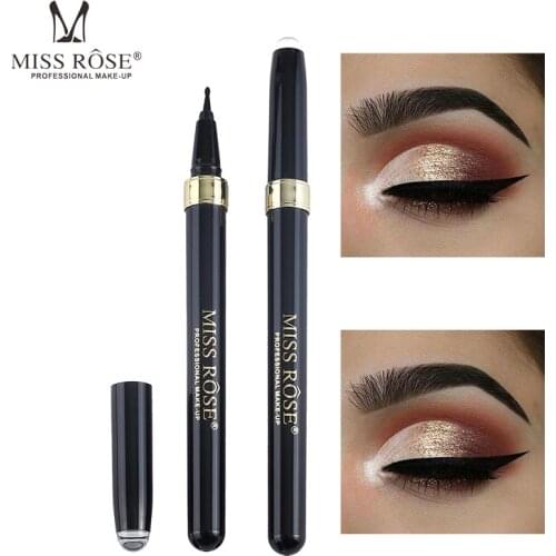 MISS ROSE Pen structure matte waterproof eyeliner pen eyeliner pencil black single-head eyeliner