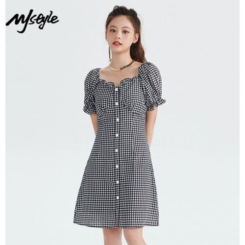 MJ STYLE Summer Dresses In A Cage