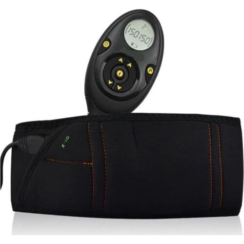 Male 150-intensity EMS Rechargeable Muscle Stimulator Slimming Elastic Waistband Retail Box