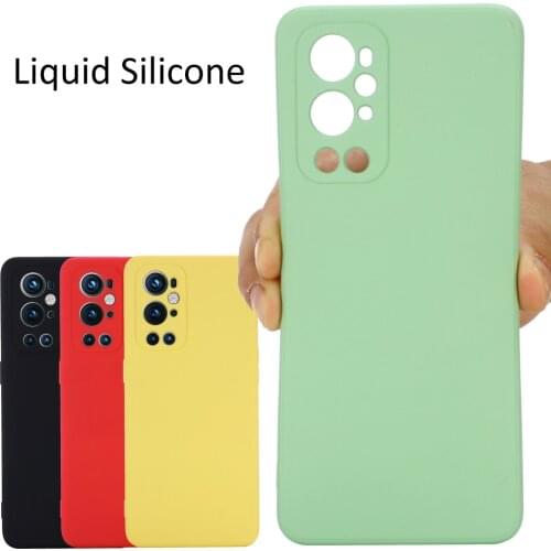 Liquid Silicone Case For Oneplus 9 Pro Soft Gel Rubber Protector Matte Cover