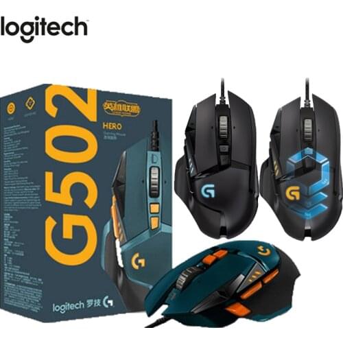 Original Logitech mx518 Mouse G502 HERO (LOL) Limited 16000DPI /G502 Professional Gaming Mouse 12000DPI RGB Proteus Spectrum