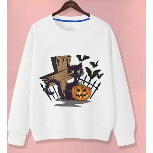 Autumn And Winter Bottoming Shirt Sweatshirt New Baby Girl Clothes Halloween Applique Baby Sweatshirt Children Girl Suit