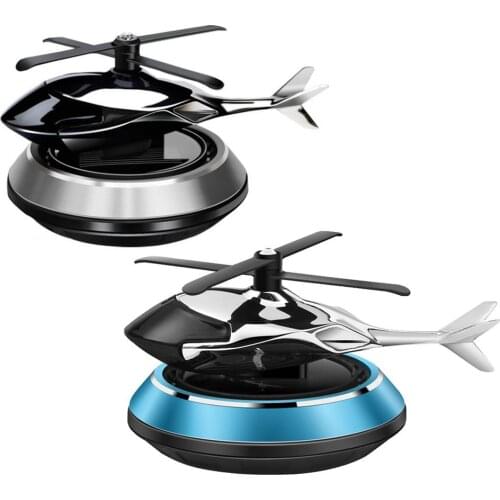 Air Freshener Solar Energy Rotating Aromatherapy Solar Powered Helicopter Fan Aircraft Model Decorations Car Accessories