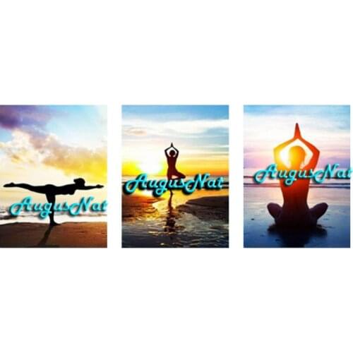 Scenery diamond painting full square yoga wall art health keep diamond dotz diamont sticker mosaic multi pictures combinations