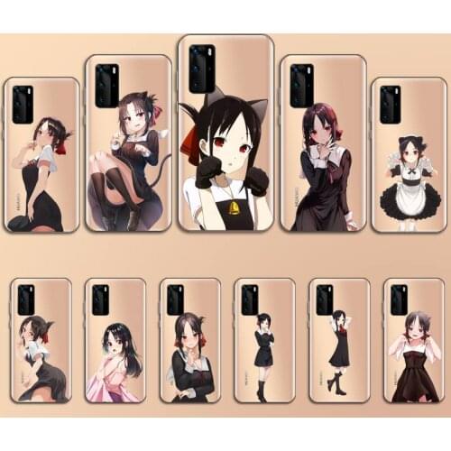 Anime Kaguya Sama Lk Phone Case Transparent for Huawei P20 P30 P40 lite pro P smart 2019 honor 8x 10i