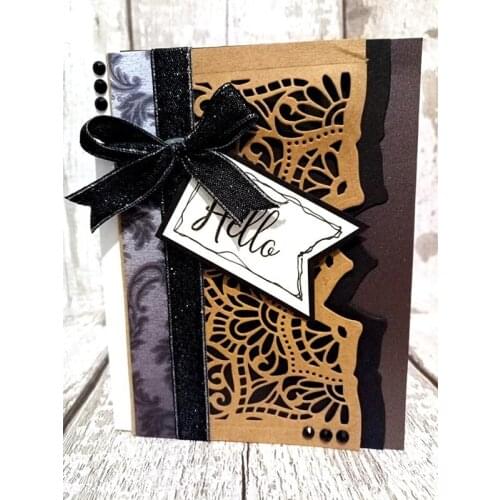 Hollow Mandala Flower Border Metal Cutting Dies For DIY Scrapbooking Embossing Paper Cards Making Crafts Supplies New 2019 Dies