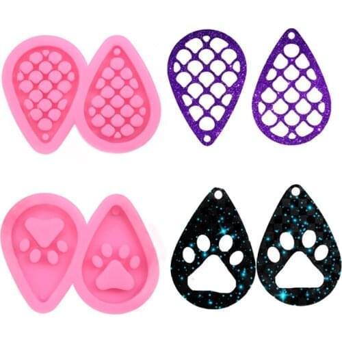 Water Drop Earrings Epoxy Resin Mold Keychain Pendant Casting Silicone Mould DIY Crafts Jewelry Casting Tools