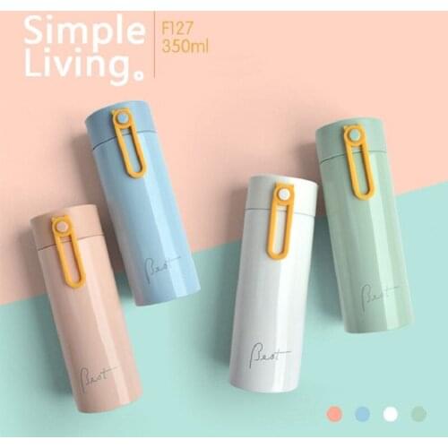 Modern Korean Insulation Cup Creative Fashion Art Stainless Steel Cup Department Portable Store Water Bottle Juice Tea Travel