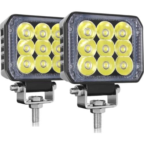 Car Square Spot Led Pods Work Driving Spotlight Bar for Off-Road Pick-up Truck 4X4WD Motorcycle Boat Tractor Fishing Deck ATV