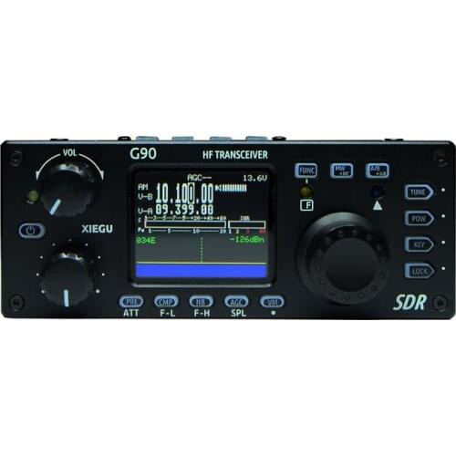 XieguG90 Outdoor Shortwave Radio SDR Portable Transceiver HF 20w/CW/AM/FM 0.5-30MHz SDR Structure Built-in Auto Antenna Tuner