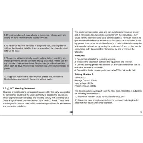 G99F 12V Device Car Battery Tester Bluetooth Wireless Free Mobile APP Real Time for Testing Car Battery Charging System