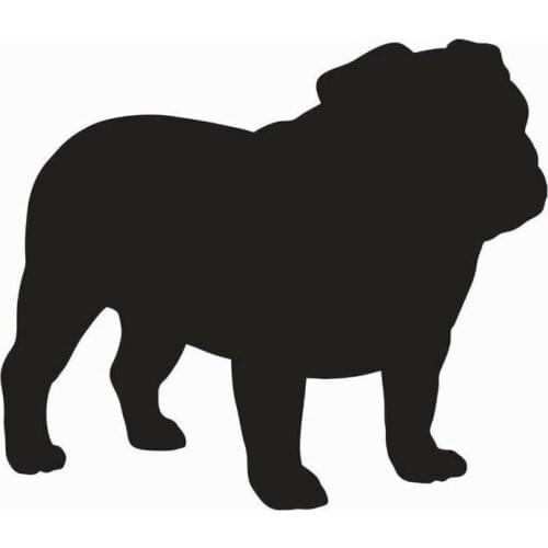 Bull Dog Vinyl Die Cut Car Car Windows Laptop Kids Nursery Home Decor Decal Sticker Two Size And 20 Colours Choose