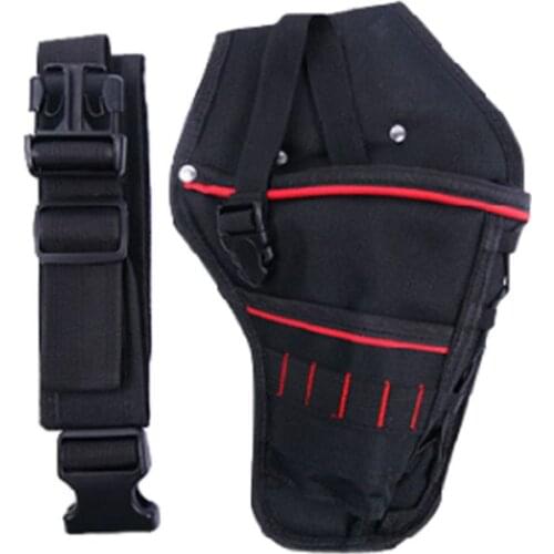 Waterproof Drill Holster with Waist Belt Storage Bag for Driver Screw Bit Wrench
