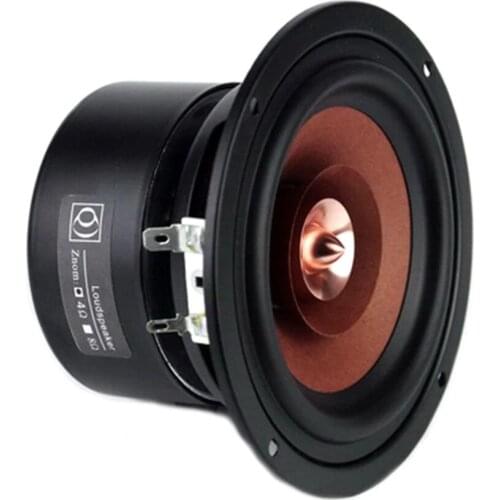 1pc 4" Inch 25W 4Ω HIFI Full-Range Audio Speaker Vocal Stereo Woofer Loudspeaker