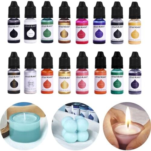 24 Color 10ml Resin Pigment DIY Epoxy Resin Liquid Colorant Candle Soap Coloring Dye Jewelry Making Accessories